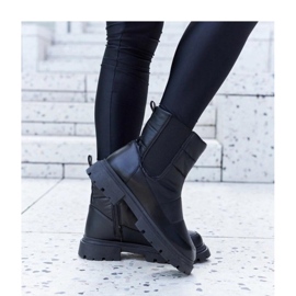 Black warm snow boots 1