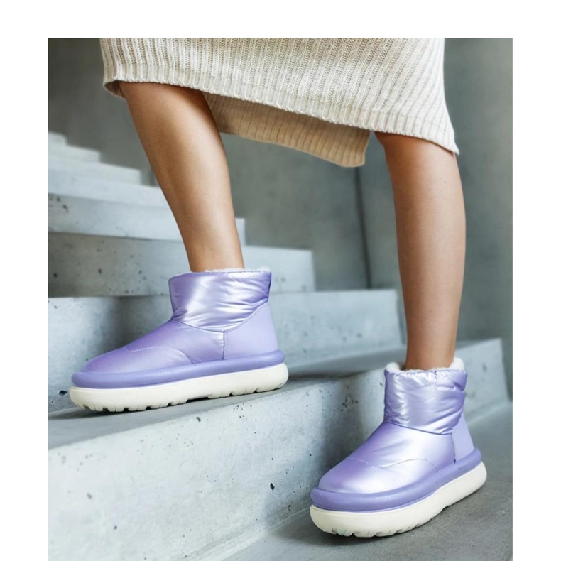 Purple warm platform snow boots violet 1