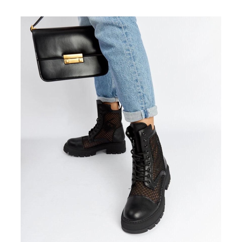 Black transparent boots 1
