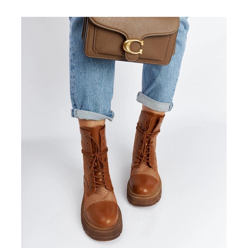 Brown transparent boots 1