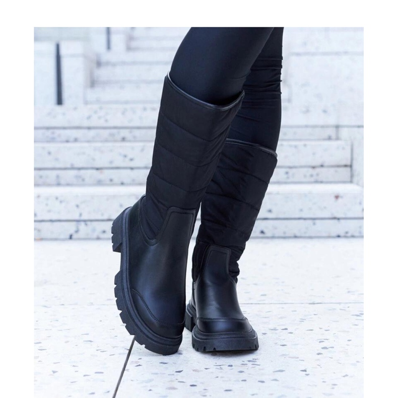 Solea Black insulated snow boots 1 Solea Black insulated snow boots 1