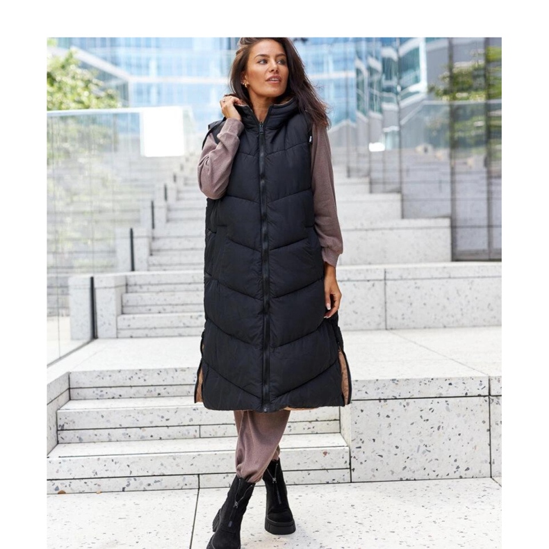 Black insulated zipper boots made of eco-suede 1 Black insulated zipper boots made of eco-suede 1