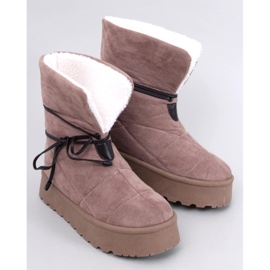 Price Khaki sheepskin snow boots beige 1