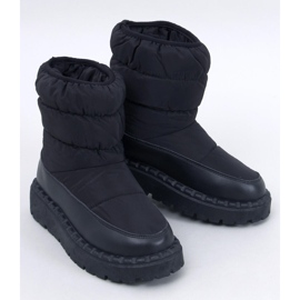 Black nylon snow boots 1
