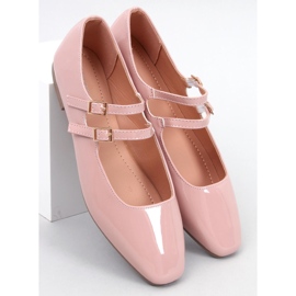 Patent Mary Jane Nude ballet flats pink 1