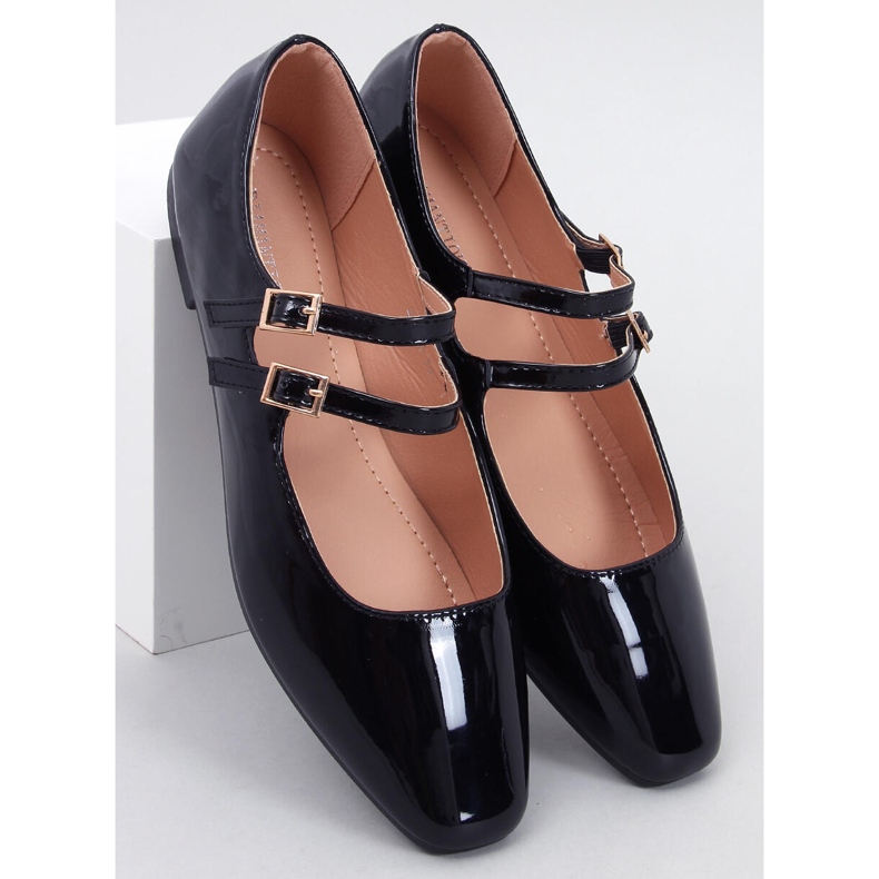 Patent Mary Jane Black ballet flats 1