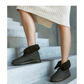 Green insulated snow boots with cuff Caellita - Solea 1