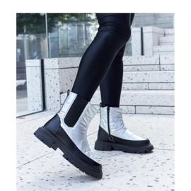 Galvani - Solea metallic insulated snow boots grey 1