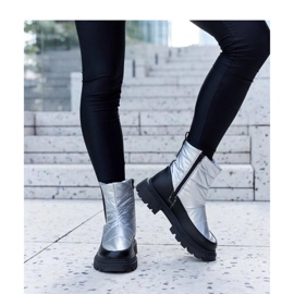 Galvani - Solea metallic insulated snow boots grey 2