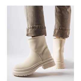 Beige rubber insulated boots by Clotilde - Solea 1