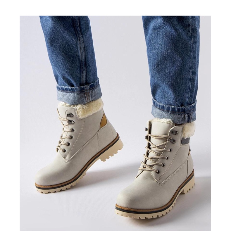 Gray insulated boots by Montalbino - Solea grey 1