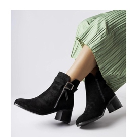 Black low-heeled ankle boots from Bédard - Solea 1 Black low-heeled ankle boots from Bédard - Solea 1