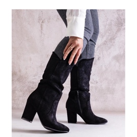 Black high-heeled boots from Amare - Solea 1