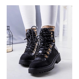 Black insulated worker boots, Leneo - Solea 1