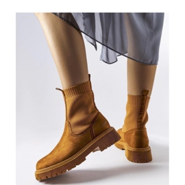 Brown eco-suede boots Big Star MM274541 1