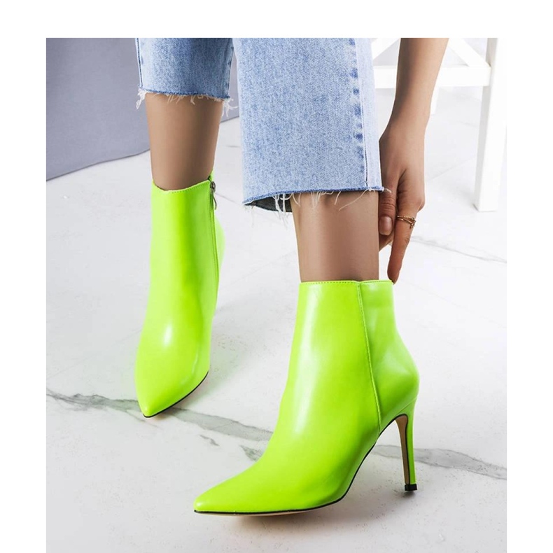 Green heeled boots 1