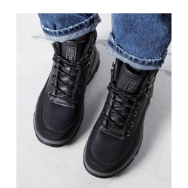 Black Big Star KK274222 Black boots 1