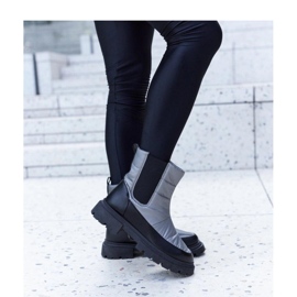 Gray insulated snow boots grey 1