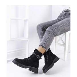 Black women's lace-up ankle boots 1 Black women's lace-up ankle boots 1
