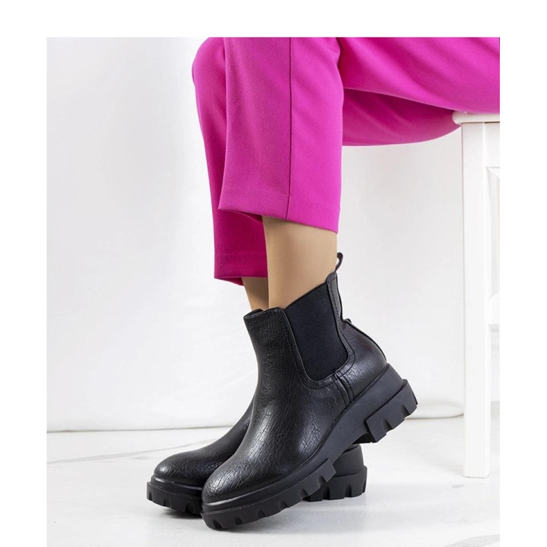 Black Slip-On Boots 1
