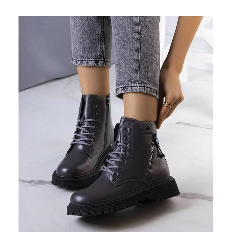 Gray, insulated hiking boots grey 1