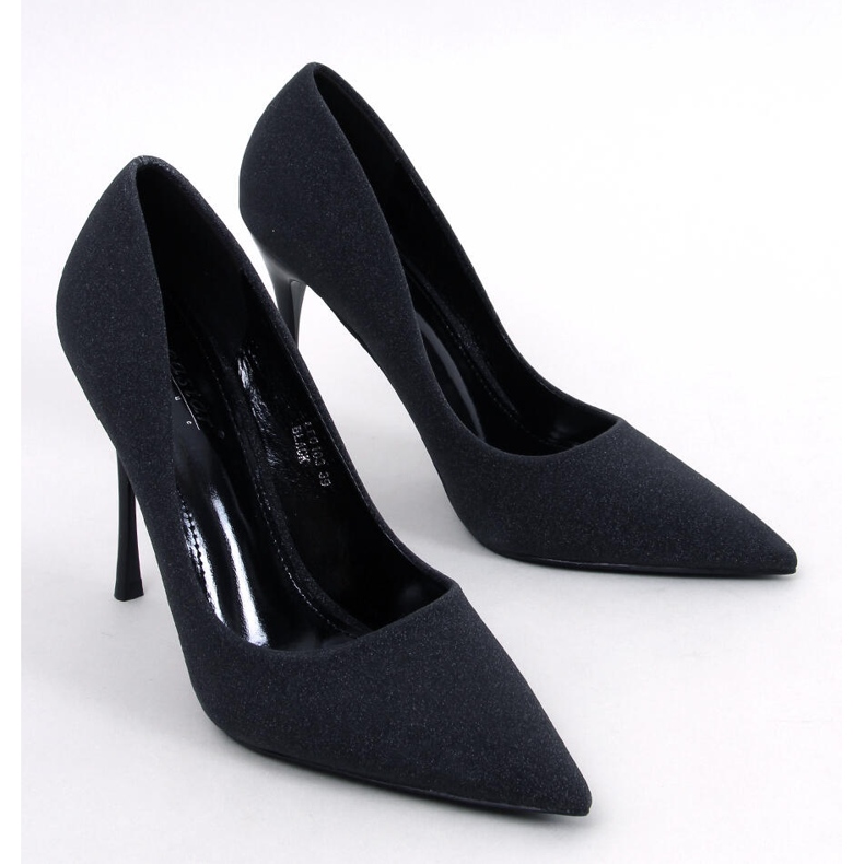 Shiny high heels with Black particles 1