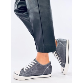Black wedge sneakers 1