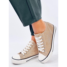 Golden wedge sneakers 2 Golden wedge sneakers 2