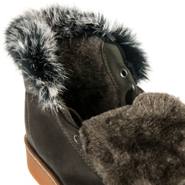 Creepers Boots With Fur green 1