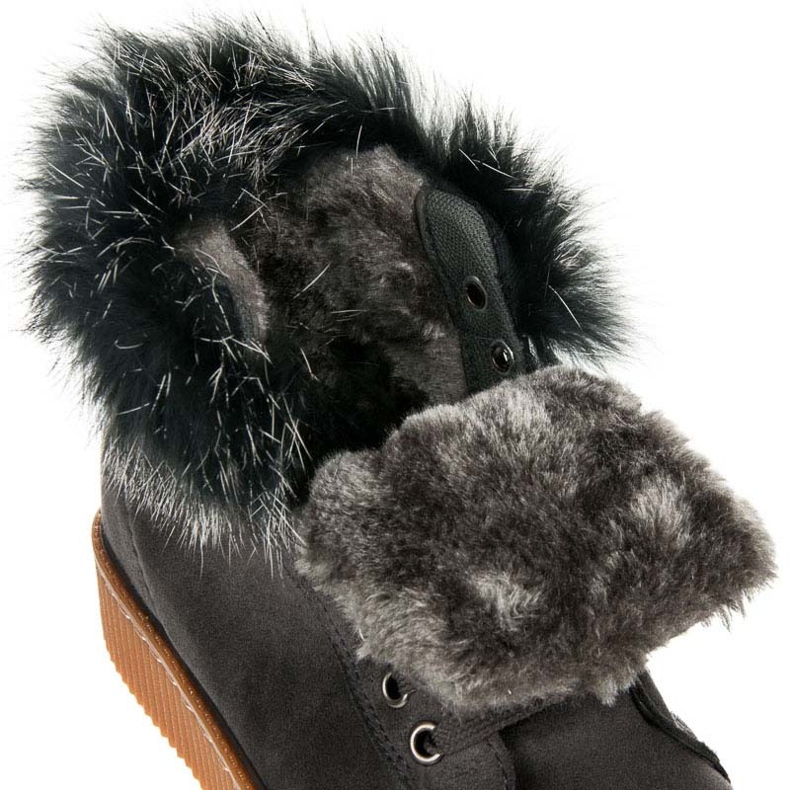Creepers Boots With Fur grey 1