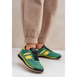 Sports Tied Sneakers 8957 Green 1