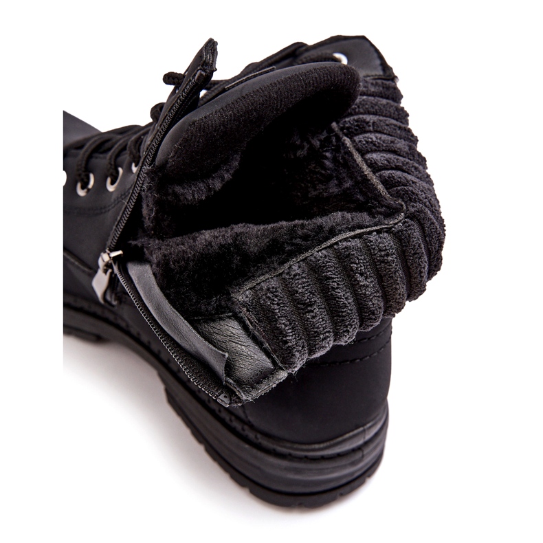 News Women's Leather Insulated Trappers Black 2 News Women's Leather Insulated Trappers Black 2