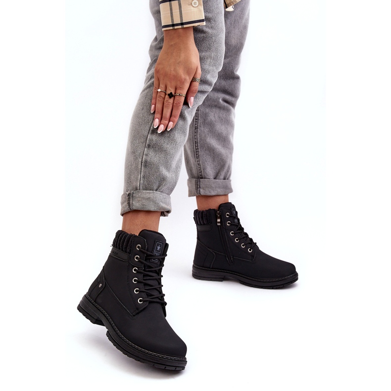 News Women's Leather Insulated Trappers Black 4 News Women's Leather Insulated Trappers Black 4