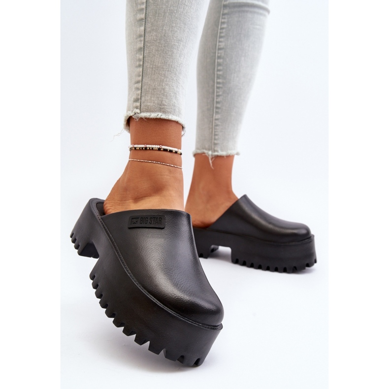 Thick Bottom Flip Flops Big Star NN274014 Black 1