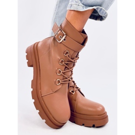 Camel military boots beige 2