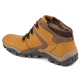 Olivier Men's winter shoes 129 Yellow 1