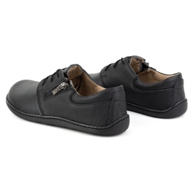 Olivier Women's leather minimalist shoes barefoot 1244 black 2