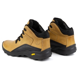 KOMODO Men's winter leather boots 903K camel yellow brown 1 KOMODO Men's winter leather boots 903K camel yellow brown 1