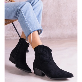 Black cowboy boots insulated ankle 2