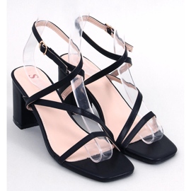 Black heeled sandals 1