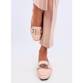 Women's loafers with pink chain 1