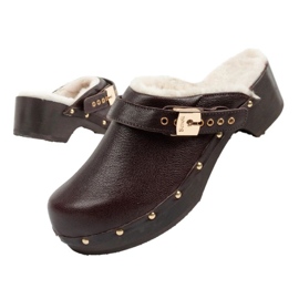 Scholl Iconic F298121011 clogs brown 1