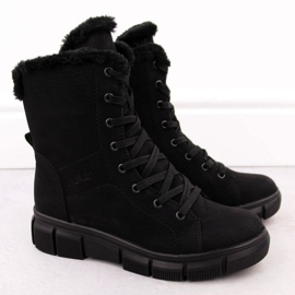 Rieker RKR743 boots with fur black 2