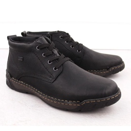 Men's insulated leather Rieker RKR748 black 1 Men's insulated leather Rieker RKR748 black 1