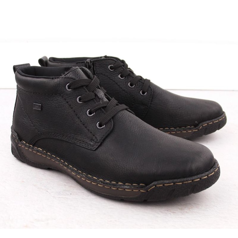 Men's insulated leather Rieker RKR748 black 1 Men's insulated leather Rieker RKR748 black 1