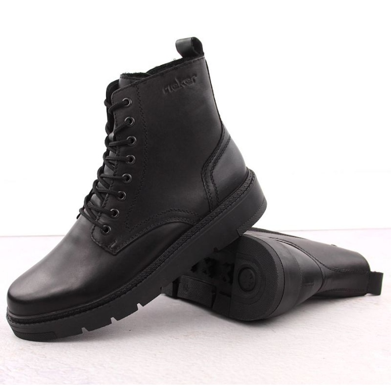 Men's leather shoes insulated rieker 30101-00 RKR751 black 2 Men's leather shoes insulated rieker 30101-00 RKR751 black 2