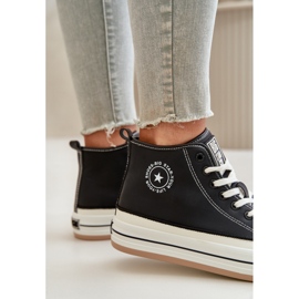 Insulated Women's Sneakers On The Platform Eco Leather Big Star OO274062 Black 3 Insulated Women's Sneakers On The Platform Eco Leather Big Star OO274062 Black 3
