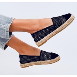Espadrilles women's suede black 2
