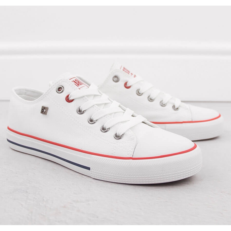 Low-top white textile sneakers Big Star NN274656 1 Low-top white textile sneakers Big Star NN274656 1