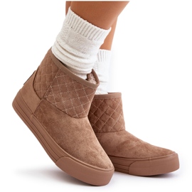 Snow Boots With Zipper Insulated With Fur Big Star OO274A524 Beige 4